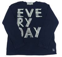 Tmavomodré triko s nápisem Garcia Jeans