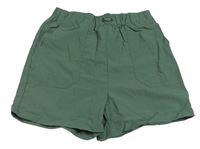 Khaki šusťákové kraťasy Nutmeg