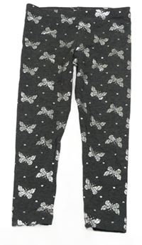 Šedé legíny s motýlky Primark