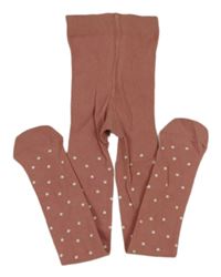 Růžové puntíkaté punčocháče