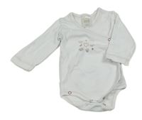 Bílé zavinovací body se srdíčky 