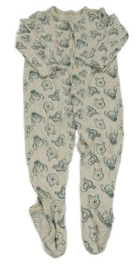 Šedo-zelený overal s Medvídkem Pú a kamarády George