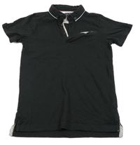 Černé polo tričko Next