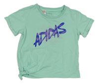 Tyrkysové tričko s logem Adidas