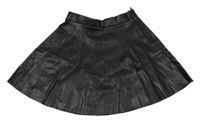 Černá koženková sukně H&M