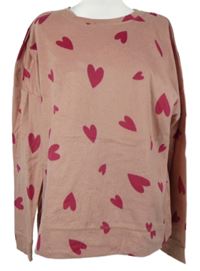 Dámské světlerůžové plyšové pyžamové triko M&S