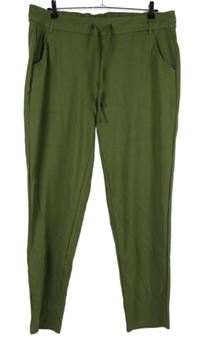 Dámské khaki teplákové kalhoty Esmara 