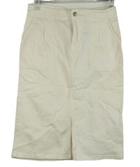 Dámská smetanová riflová áčková sukně Denim 