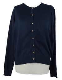 Dámský tmavomodrý propínací svetr Janina 