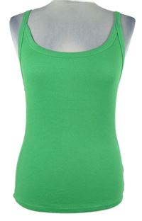 Dámský zelený žebrovaný top George 