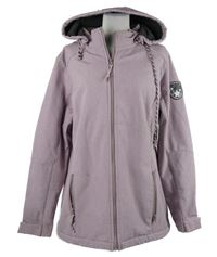 Dámská starorůžová softshellová outdoorová bunda s kapucí Gina Benotti 