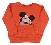 Červená mikina s Mickey Mouse Disney