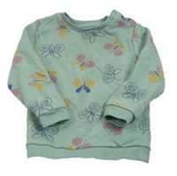 Světlemodrá mikina s motýlky M&S