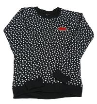 Černá hvězdičkovaná mikina 