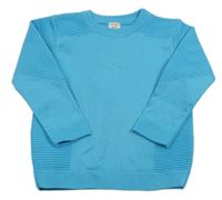 Azurový svetr s písmeny River Island