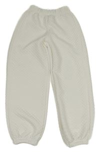 Bílé kárované tepláky Shein