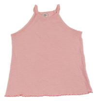 Bílo-růžový top Zara