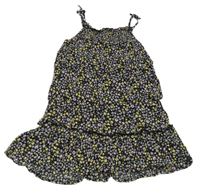 Černo-květované šaty Primark