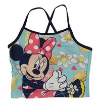 Světlemodrý plavkový top s Minnie Disney