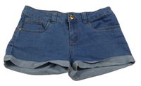 Modré riflové kraťasy Denim Co.
