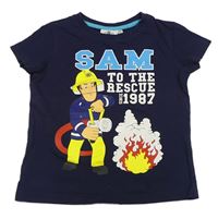Tmavomodré tričko s Požárníkem Samem
