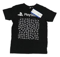 Černé tričko s logem - PlayStation
