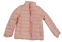 Světlerůžová šusťáková prošívaná zateplená bunda Dopodopo