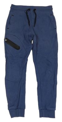 Tmavomodré tepláky se zipem George