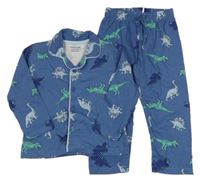 Modré pyžamo s dinosaury Primark