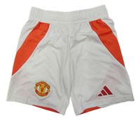 Bílo-červené fotbalové kraťasy - Manchester United Adidas