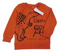 Nové - Cihlová mikina s dinosaurem George