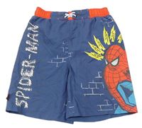 Modro-červené plážové kraťasy se Spider-manem Marvel 