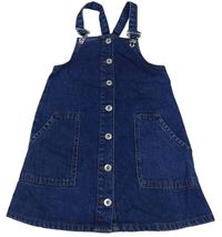 Tmavomodré propínací riflové šaty Denim Co. 