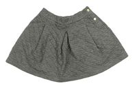 Černo-šedá vzorovaná tepláková sukně Petit Bateau