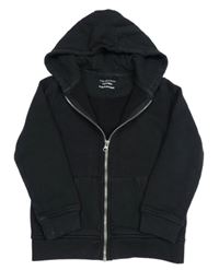 Černá propínací mikina s kapucí zn. Primark