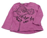 Růžová mikina s roztleskávačkou Mek