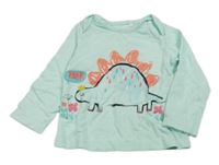 Světlemodré triko s dinosaurem TU 