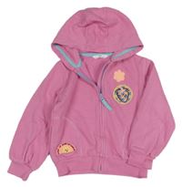 Růžová propínací mikina s kapucí M&S