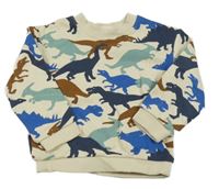 Béžová mikina s dinosaury H&M