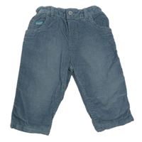 Modrošedé manšestrové kalhoty M&S