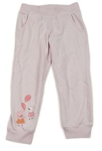 Světlerůžové tepláky s Pepinou 