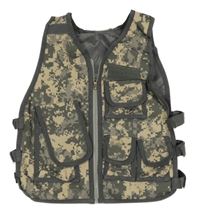 Šedo-béžová vzorovaná vesta 