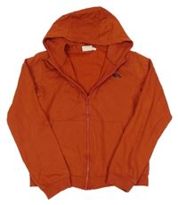 Rezavá propínací funkční crop mikina s horami a kapucí Mountain Warehouse