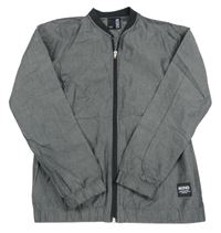 Tmavošedá plátěná bunda Mono