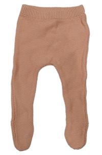 Starorůžové pletené polodupky Vertbaudet