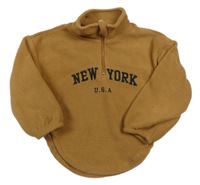 Písková fleecová mikina s nápisem Shein 