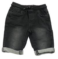 Černé teplákovo/riflové kraťasy Studio 