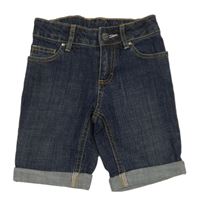 Tmavomodré riflové kraťasy se srdíčky TCM