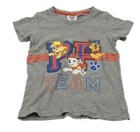 Šedé melírované tričko s Paw Patrol