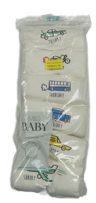 Nové - 6x - Smetanové body s autem M&S